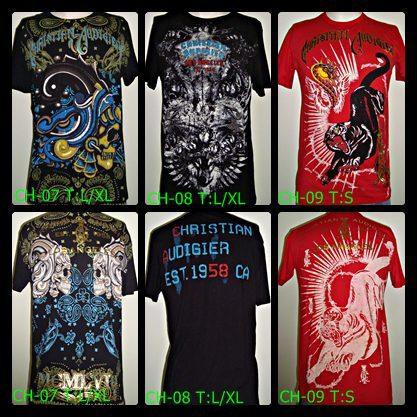 CAMISETAS CHISTIAN AUDIGIER E ED HARD IMPORTADAS
